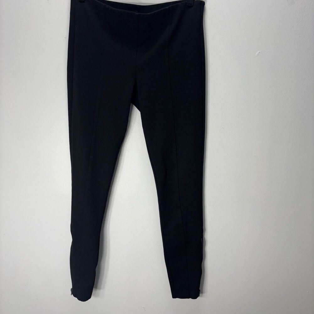 Kut From The Kloth Ponte Knit Pants Skinny Ankle Zip  Pull On Black Sz 6